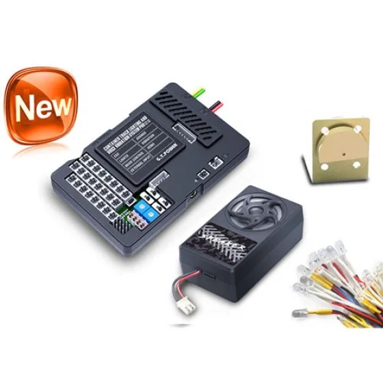 1 Set G.T Power Container Truck APP Control Lighting e sistema di vibrazione vocale PRO per parti di automobili Rc